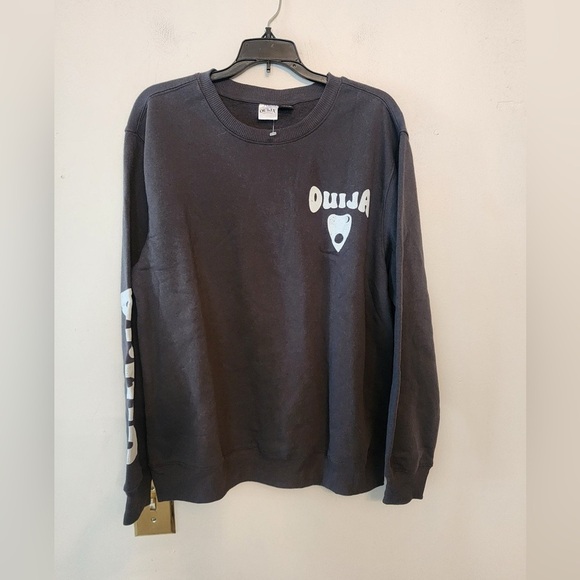 ouija board grey long sleeve crew neck sweatshirt womens large oversized - Picture 4 of 4